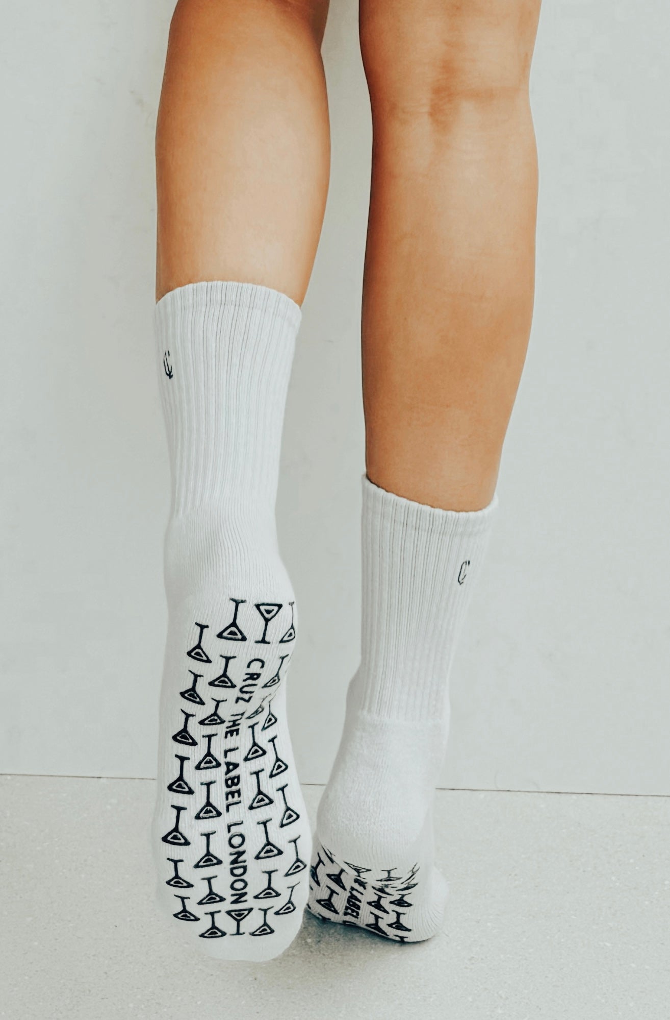 Pilates Grip Socks - Cloud