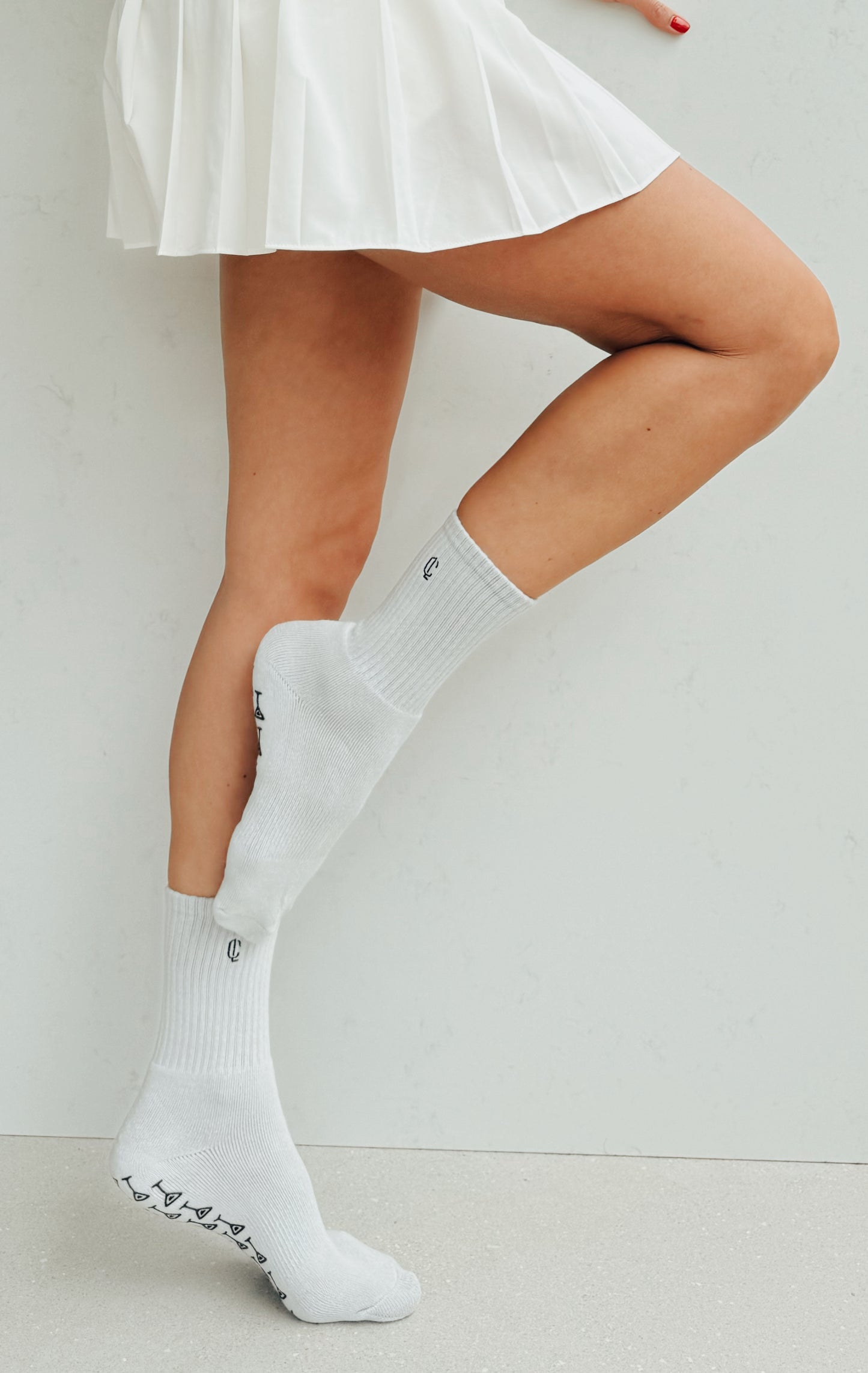 Pilates Grip Socks - Cloud