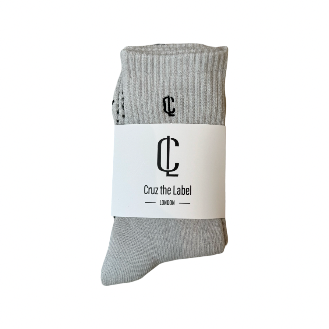 Pilates Grip Socks - Cloud