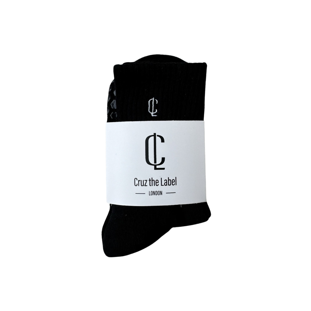 Pilates Grip Socks - Smoke