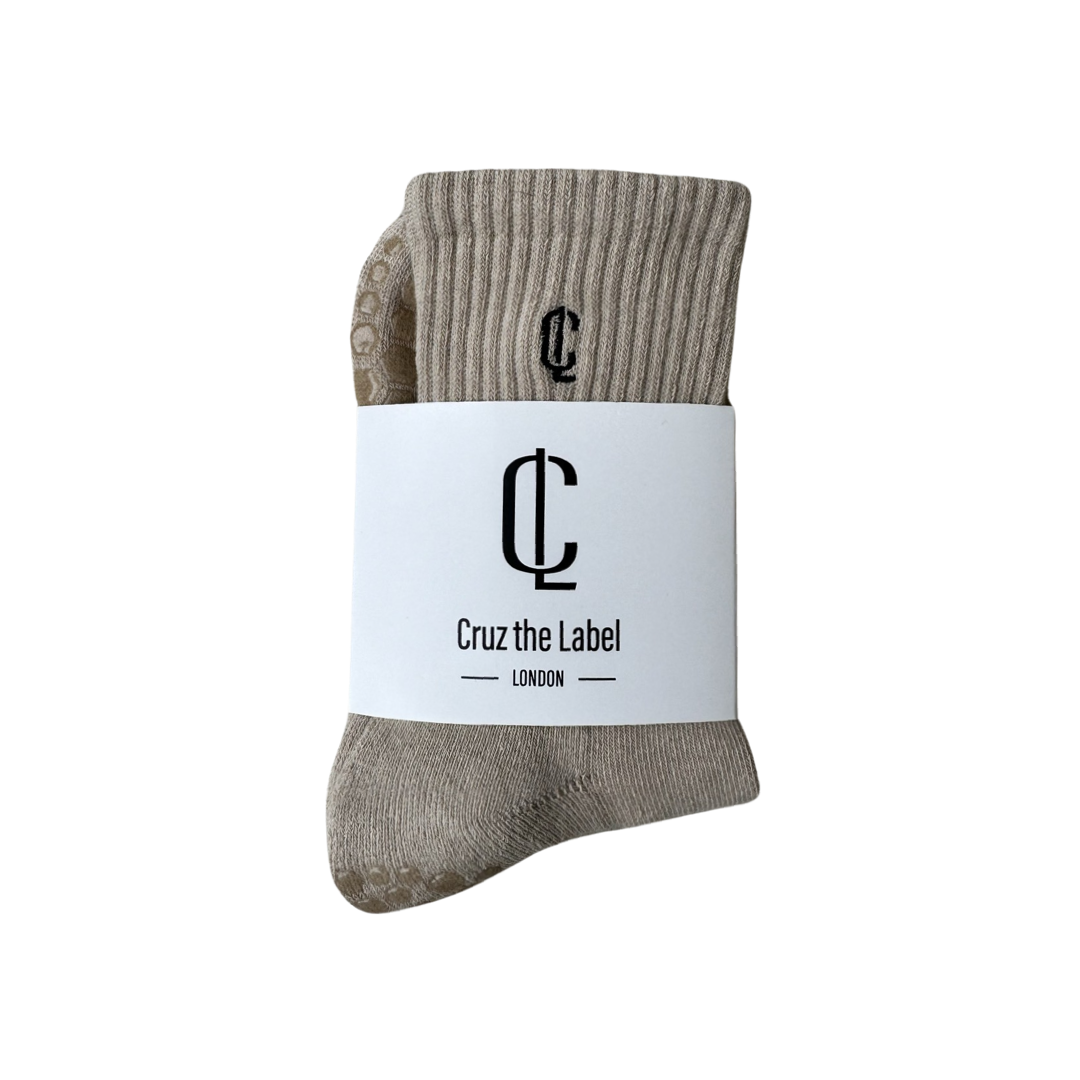 Pilates Grip Socks - Sand