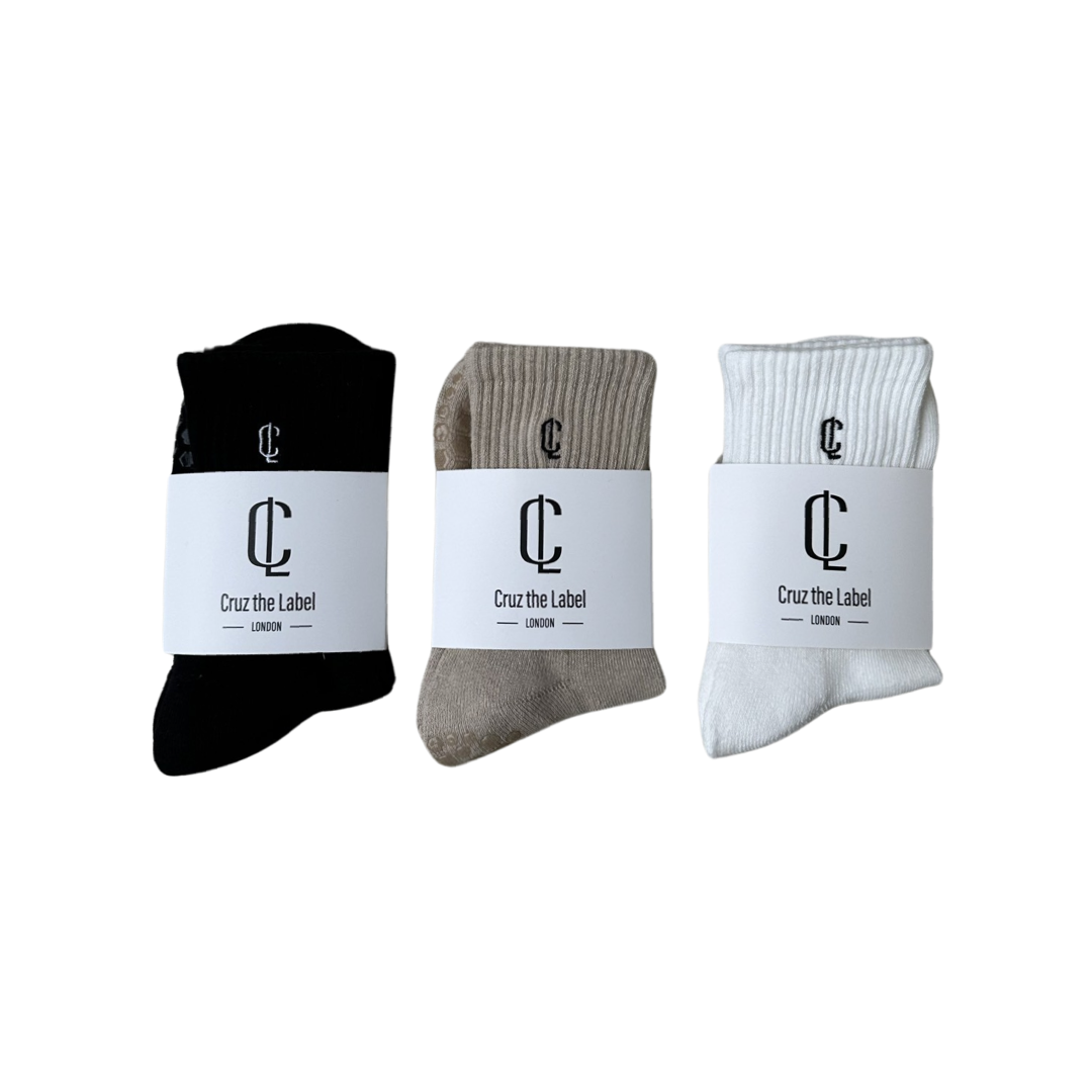 Pilates Grip Socks - Coconut