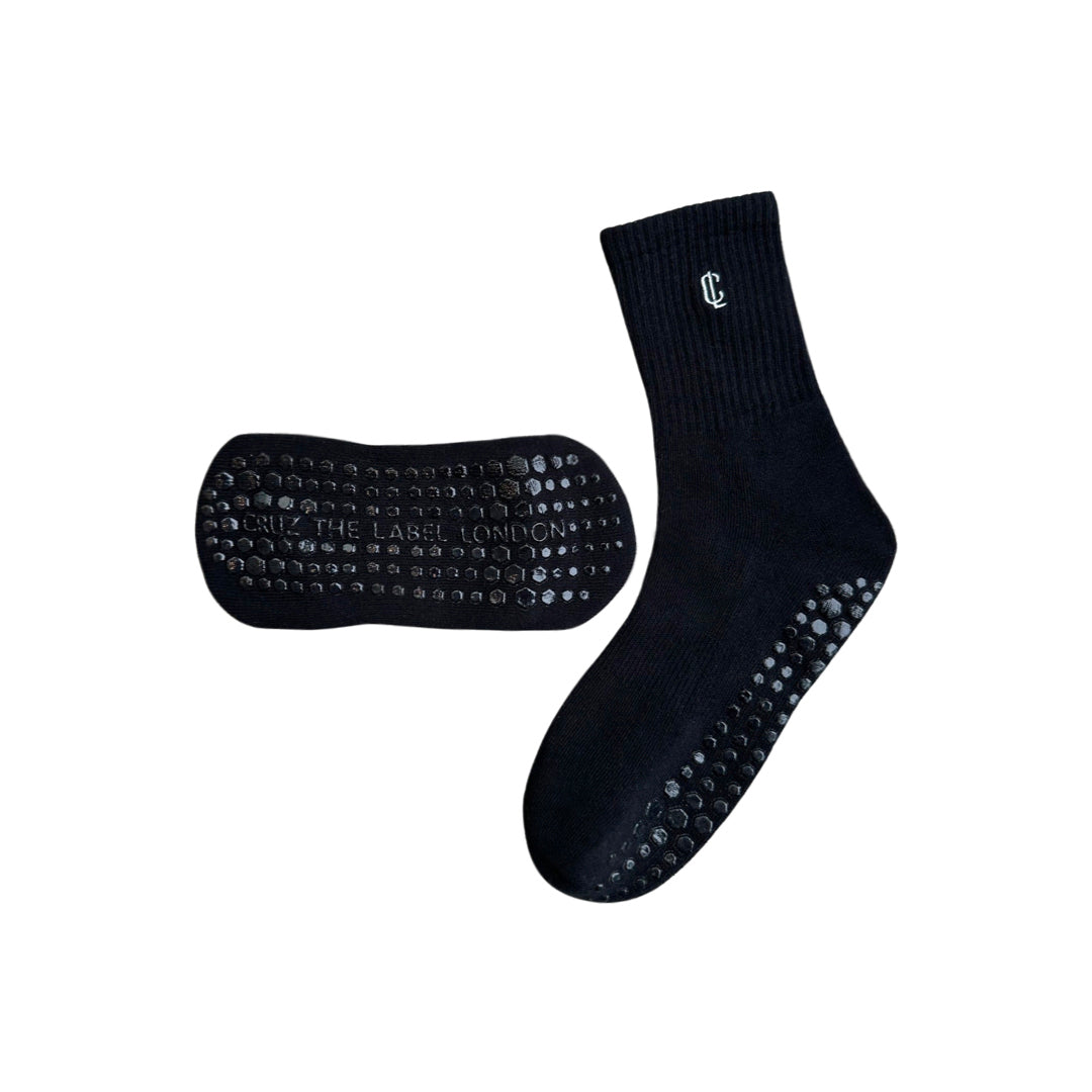 Pilates Grip Socks - Smoke