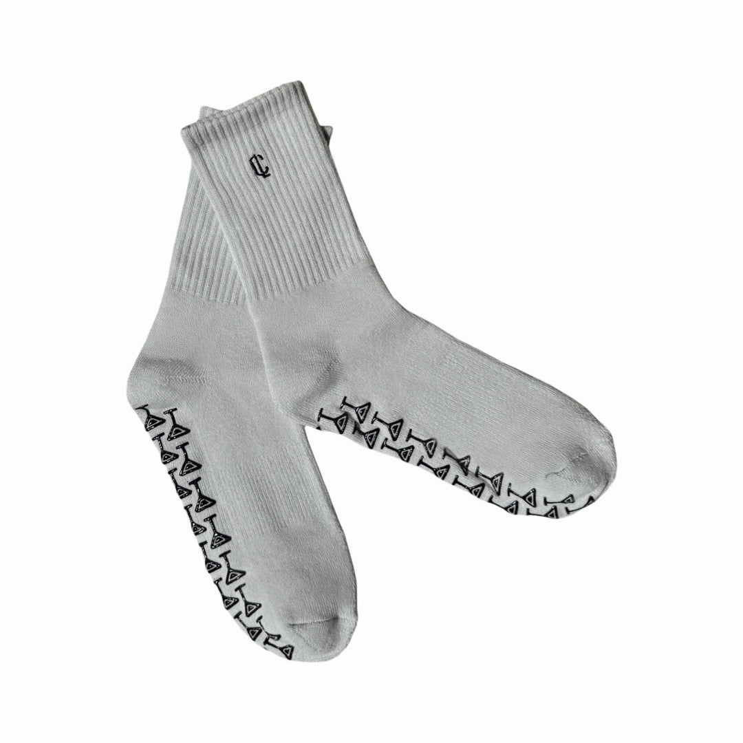 Pilates Grip Socks - Cloud