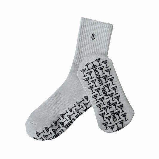 Pilates Grip Socks - Cloud